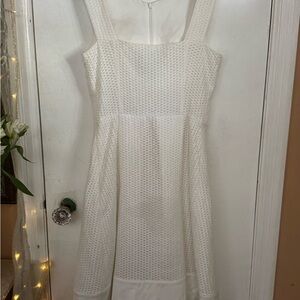 Akris Punto Textured Cream Midi Dress. The simplicity and quality speak!